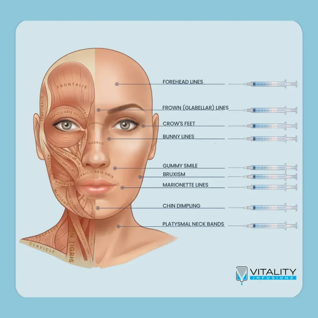 Botox Diagram